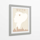 Quito - Mapas del corazón de la ciudad 70 - Emiliano Deificus | Cuadro decorativo de Canvas Lab