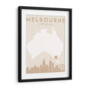 Melbourne - Mapas del corazón de la ciudad 50 - Emiliano Deificus | Cuadro decorativo de Canvas Lab