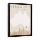 Melbourne - Mapas del corazón de la ciudad 50 - Emiliano Deificus | Cuadro decorativo de Canvas Lab