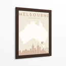 Melbourne - Mapas del corazón de la ciudad 50 - Emiliano Deificus | Cuadro decorativo de Canvas Lab