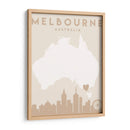 Melbourne - Mapas del corazón de la ciudad 50 - Emiliano Deificus | Cuadro decorativo de Canvas Lab