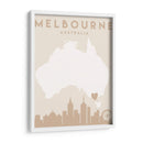 Melbourne - Mapas del corazón de la ciudad 50 - Emiliano Deificus | Cuadro decorativo de Canvas Lab