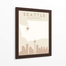 Seattle - Mapas del corazón de la ciudad 78 - Emiliano Deificus | Cuadro decorativo de Canvas Lab