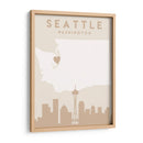 Seattle - Mapas del corazón de la ciudad 78 - Emiliano Deificus | Cuadro decorativo de Canvas Lab