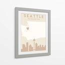 Seattle - Mapas del corazón de la ciudad 78 - Emiliano Deificus | Cuadro decorativo de Canvas Lab