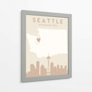 Seattle - Mapas del corazón de la ciudad 78 - Emiliano Deificus | Cuadro decorativo de Canvas Lab