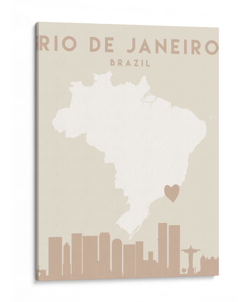Rio de Janeiro - Mapas del corazón de la ciudad 71 - Emiliano Deificus | Cuadro decorativo de Canvas Lab