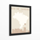 Rio de Janeiro - Mapas del corazón de la ciudad 71 - Emiliano Deificus | Cuadro decorativo de Canvas Lab