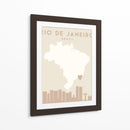 Rio de Janeiro - Mapas del corazón de la ciudad 71 - Emiliano Deificus | Cuadro decorativo de Canvas Lab