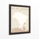 Rio de Janeiro - Mapas del corazón de la ciudad 71 - Emiliano Deificus | Cuadro decorativo de Canvas Lab