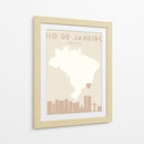 Rio de Janeiro - Mapas del corazón de la ciudad 71 - Emiliano Deificus | Cuadro decorativo de Canvas Lab