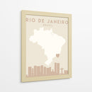 Rio de Janeiro - Mapas del corazón de la ciudad 71 - Emiliano Deificus | Cuadro decorativo de Canvas Lab