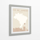 Rio de Janeiro - Mapas del corazón de la ciudad 71 - Emiliano Deificus | Cuadro decorativo de Canvas Lab