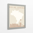 Rio de Janeiro - Mapas del corazón de la ciudad 71 - Emiliano Deificus | Cuadro decorativo de Canvas Lab
