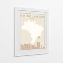 Rio de Janeiro - Mapas del corazón de la ciudad 71 - Emiliano Deificus | Cuadro decorativo de Canvas Lab