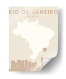Rio de Janeiro - Mapas del corazón de la ciudad 71 - Emiliano Deificus | Cuadro decorativo de Canvas Lab
