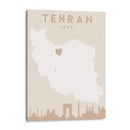 Tehran - Mapas del corazón de la ciudad 86 - Emiliano Deificus | Cuadro decorativo de Canvas Lab