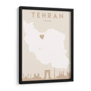 Tehran - Mapas del corazón de la ciudad 86 - Emiliano Deificus | Cuadro decorativo de Canvas Lab