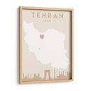 Tehran - Mapas del corazón de la ciudad 86 - Emiliano Deificus | Cuadro decorativo de Canvas Lab