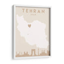 Tehran - Mapas del corazón de la ciudad 86 - Emiliano Deificus | Cuadro decorativo de Canvas Lab