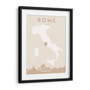 Roma - Mapas del corazón de la ciudad 72 - Emiliano Deificus | Cuadro decorativo de Canvas Lab