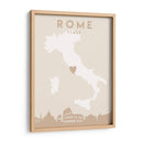 Roma - Mapas del corazón de la ciudad 72 - Emiliano Deificus | Cuadro decorativo de Canvas Lab