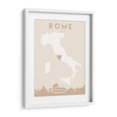 Roma - Mapas del corazón de la ciudad 72 - Emiliano Deificus | Cuadro decorativo de Canvas Lab