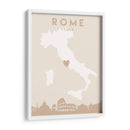Roma - Mapas del corazón de la ciudad 72 - Emiliano Deificus | Cuadro decorativo de Canvas Lab