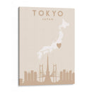 Tokio - Mapas del corazón de la ciudad 88 - Emiliano Deificus | Cuadro decorativo de Canvas Lab