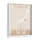 Tokio - Mapas del corazón de la ciudad 88 - Emiliano Deificus | Cuadro decorativo de Canvas Lab