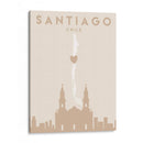 Santiago - Mapas del corazón de la ciudad 76 - Emiliano Deificus | Cuadro decorativo de Canvas Lab