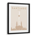 Santiago - Mapas del corazón de la ciudad 76 - Emiliano Deificus | Cuadro decorativo de Canvas Lab