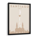 Santiago - Mapas del corazón de la ciudad 76 - Emiliano Deificus | Cuadro decorativo de Canvas Lab