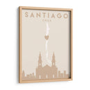 Santiago - Mapas del corazón de la ciudad 76 - Emiliano Deificus | Cuadro decorativo de Canvas Lab