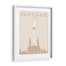 Santiago - Mapas del corazón de la ciudad 76 - Emiliano Deificus | Cuadro decorativo de Canvas Lab