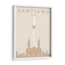 Santiago - Mapas del corazón de la ciudad 76 - Emiliano Deificus | Cuadro decorativo de Canvas Lab