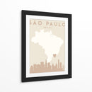 Sao Paulo - Mapas del corazón de la ciudad 77 - Emiliano Deificus | Cuadro decorativo de Canvas Lab