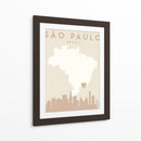 Sao Paulo - Mapas del corazón de la ciudad 77 - Emiliano Deificus | Cuadro decorativo de Canvas Lab