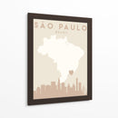 Sao Paulo - Mapas del corazón de la ciudad 77 - Emiliano Deificus | Cuadro decorativo de Canvas Lab