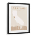 Oakland - Mapas del corazón de la ciudad 62 - Emiliano Deificus | Cuadro decorativo de Canvas Lab