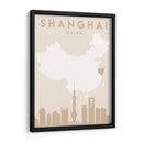 Shanghai - Mapas del corazón de la ciudad 80 - Emiliano Deificus | Cuadro decorativo de Canvas Lab