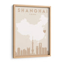 Shanghai - Mapas del corazón de la ciudad 80 - Emiliano Deificus | Cuadro decorativo de Canvas Lab