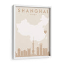 Shanghai - Mapas del corazón de la ciudad 80 - Emiliano Deificus | Cuadro decorativo de Canvas Lab