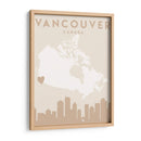 Vancouver - Mapas del corazón de la ciudad 90 - Emiliano Deificus | Cuadro decorativo de Canvas Lab