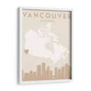 Vancouver - Mapas del corazón de la ciudad 90 - Emiliano Deificus | Cuadro decorativo de Canvas Lab