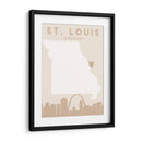 St. Louis - Mapas del corazón de la ciudad 82 - Emiliano Deificus | Cuadro decorativo de Canvas Lab