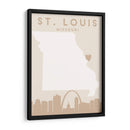 St. Louis - Mapas del corazón de la ciudad 82 - Emiliano Deificus | Cuadro decorativo de Canvas Lab