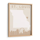 St. Louis - Mapas del corazón de la ciudad 82 - Emiliano Deificus | Cuadro decorativo de Canvas Lab