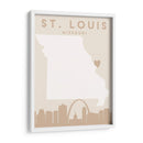 St. Louis - Mapas del corazón de la ciudad 82 - Emiliano Deificus | Cuadro decorativo de Canvas Lab