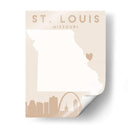 St. Louis - Mapas del corazón de la ciudad 82 - Emiliano Deificus | Cuadro decorativo de Canvas Lab